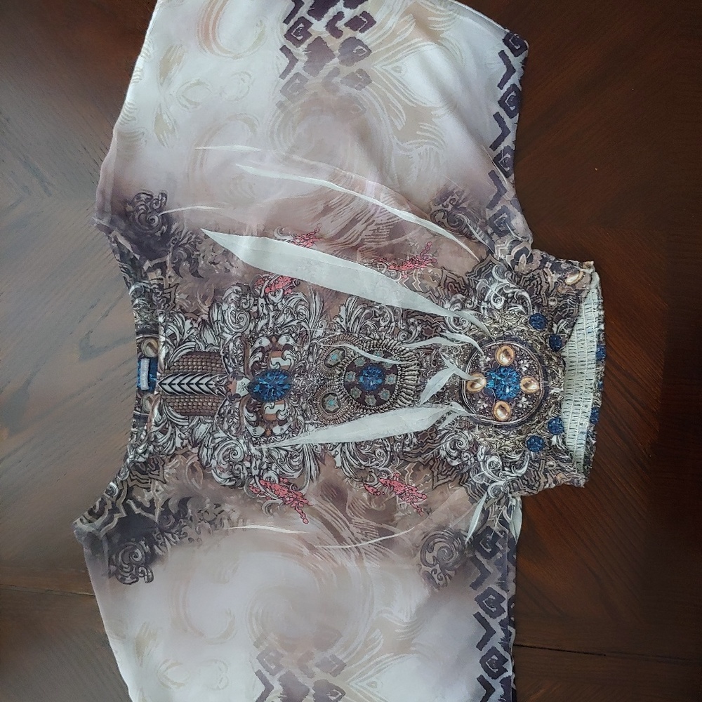 CHARLOTTE Russe sheer blouse